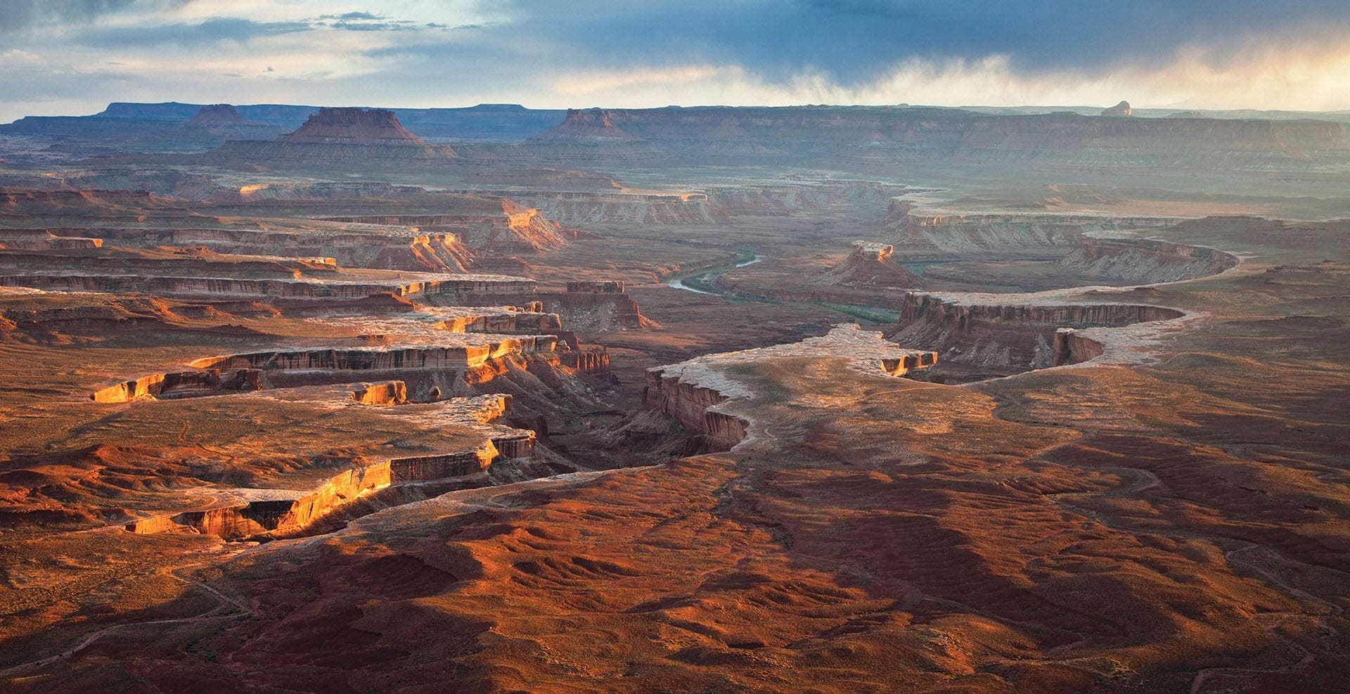 Le parc national Canyonlands vu du ciel