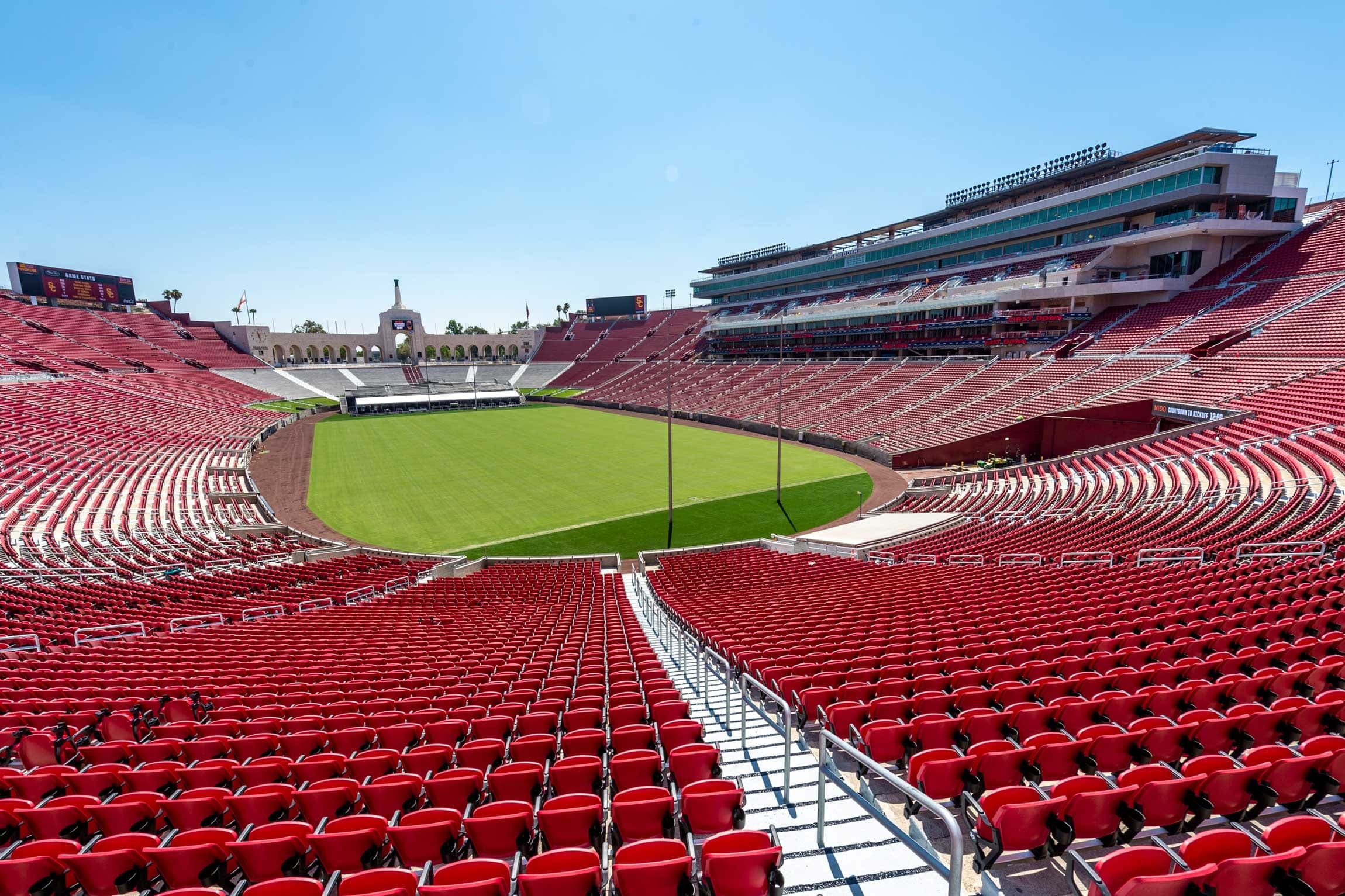 Visite du Los Angeles Memorial Coliseum