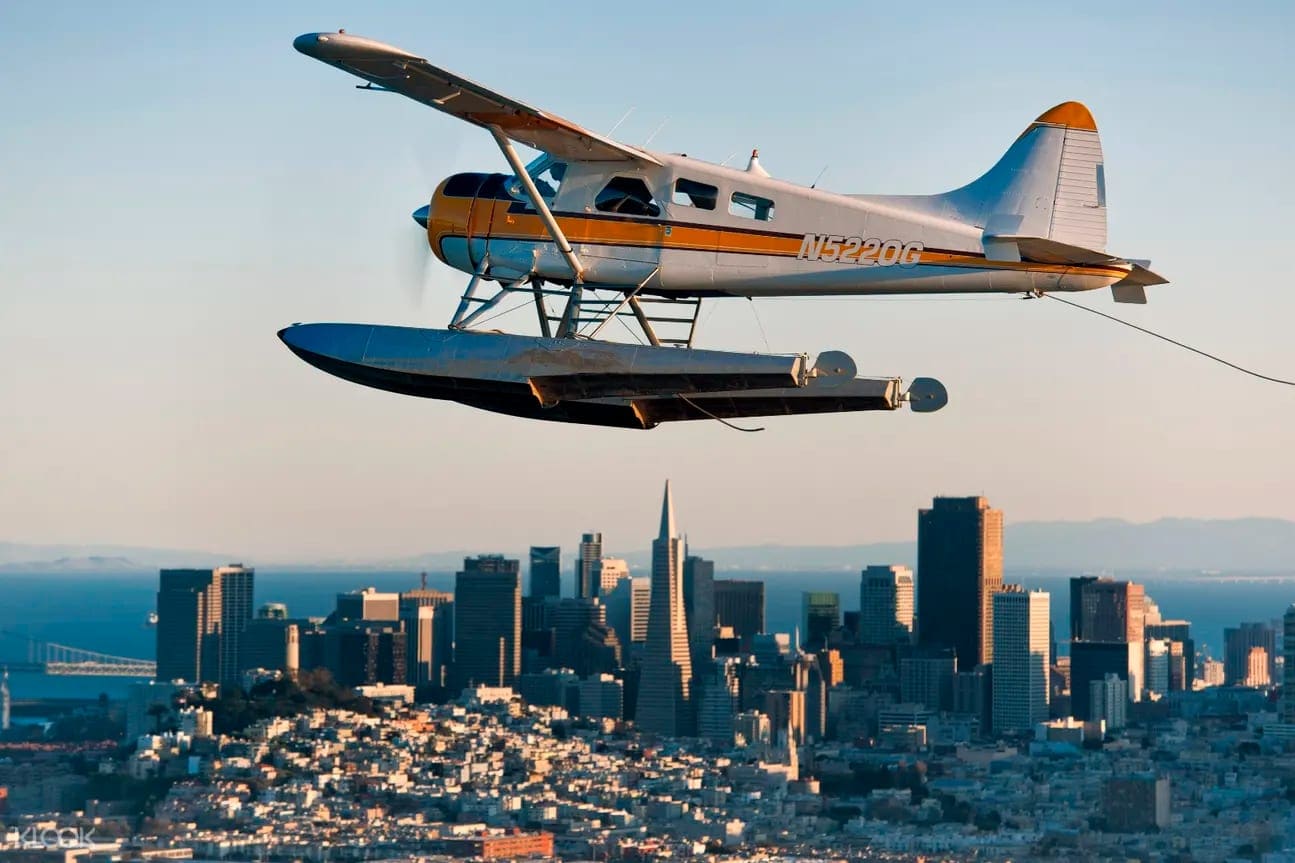 San Francisco vu du ciel en hydravion